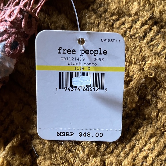 Free People orange and black Lace Bralette - Picture 3 of 4